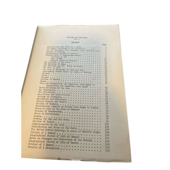 Notes on English Old Testament Vol 1 Copass Christian Biblical Bible Study - Picture 3 of 4
